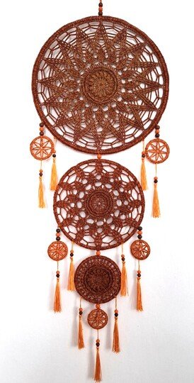 Häkelanleitung großer Traumfänger / Mandalas / Dreamcatcher