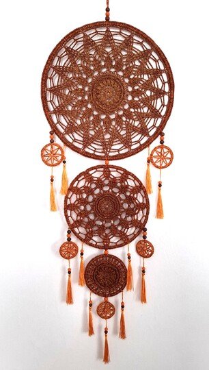 Häkelanleitung großer Traumfänger / Mandalas / Dreamcatcher
