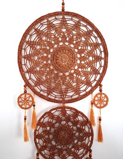 Häkelanleitung großer Traumfänger / Mandalas / Dreamcatcher