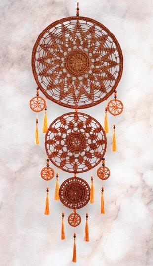 Häkelanleitung großer Traumfänger / Mandalas / Dreamcatcher