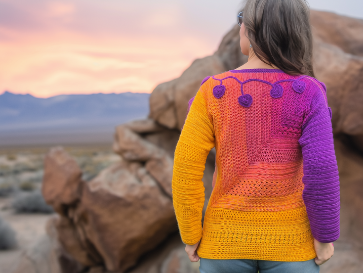 Frauhohmanns Häkelpullover "SchulterBlick"