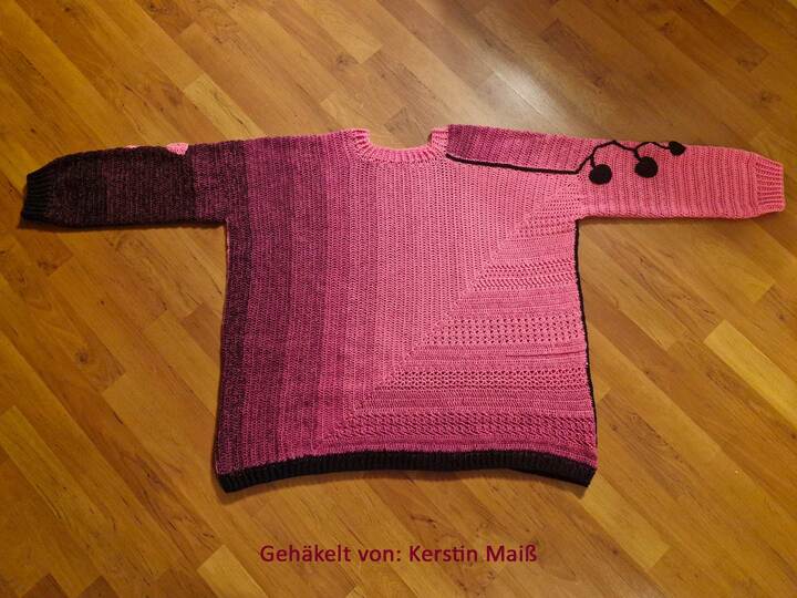 Frauhohmanns Häkelpullover "SchulterBlick"