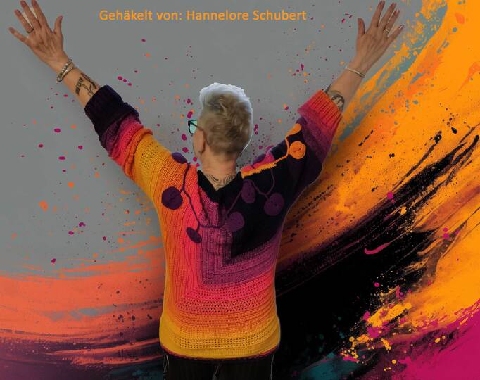 Frauhohmanns Häkelpullover "SchulterBlick"