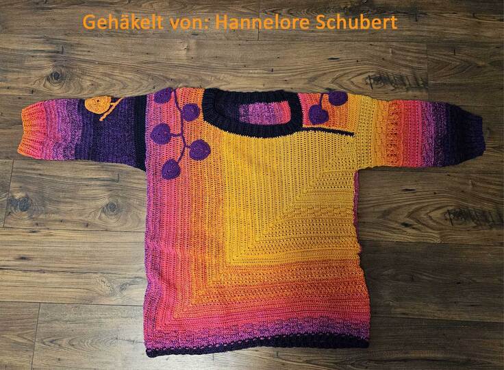 Frauhohmanns Häkelpullover "SchulterBlick"