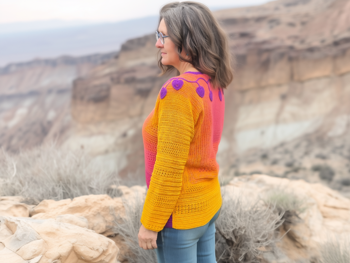 Frauhohmanns Häkelpullover "SchulterBlick"