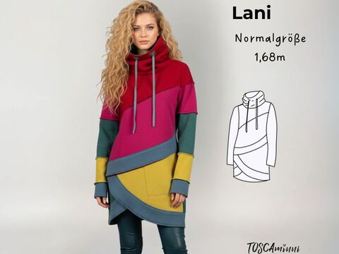 Pattern for women's shirt Lani, sizes 34-54, standard height 1.68 m