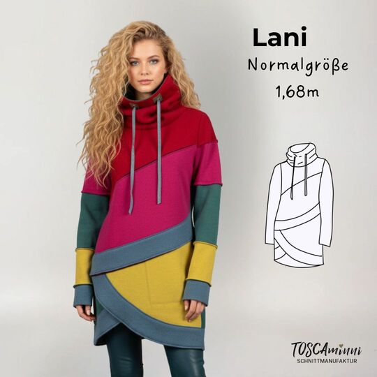 Schnittmuster Shirt Lani Gr. 34-54 Extra Kurzgröße 1,51-1,56m