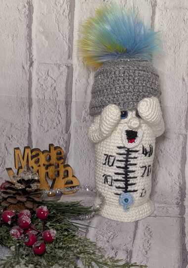 Häkelanleitung für "Frosty das Kälteschock Thermometer"