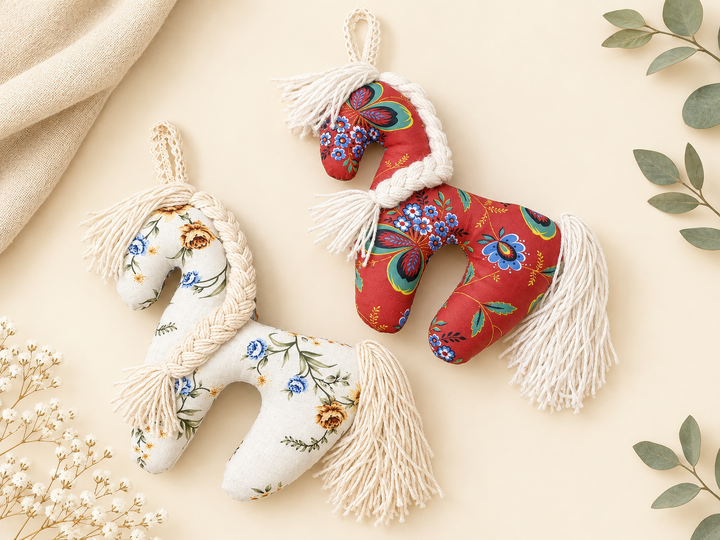 DIY Fabric Toy Fabric Horse Sewing Pattern Toys Patterns Dala Horse Pattern