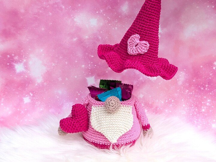 HERZ-WICHTEL zum Befüllen - Häkelanleitung Gnom