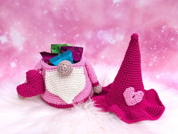 HERZ-WICHTEL zum Befüllen - Häkelanleitung Gnom