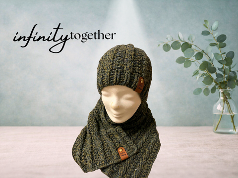 Infinity Together-Häkelanleitungen für Mütze & Schal
