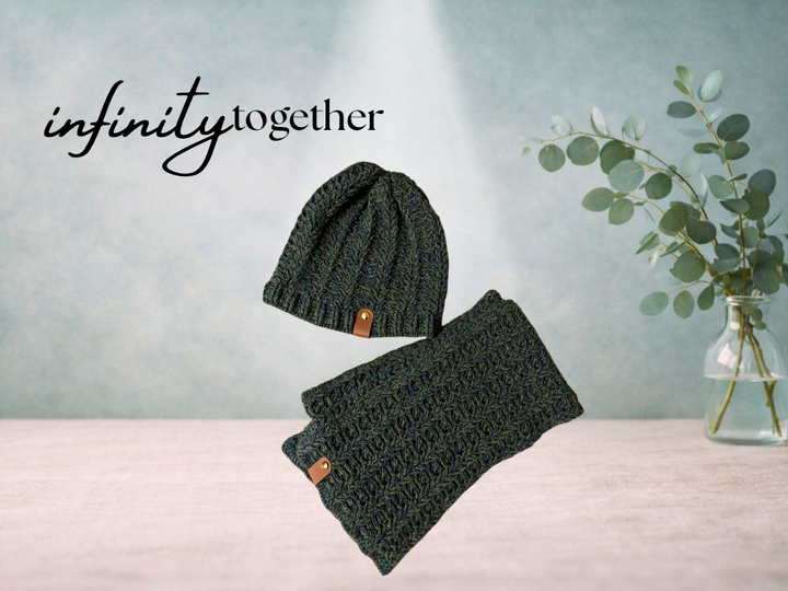 Infinity Together-Häkelanleitungen für Mütze & Schal