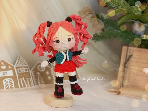 Doll Crochet pattern | Pink hair the Kpop girl Amigurumi | Kpop doll