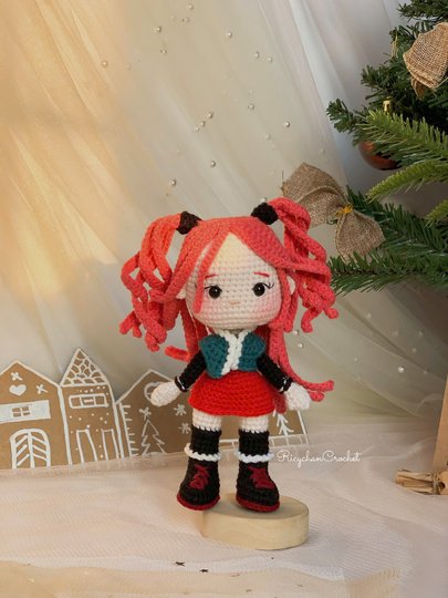 Doll Crochet pattern | Pink hair the Kpop girl Amigurumi | Kpop doll