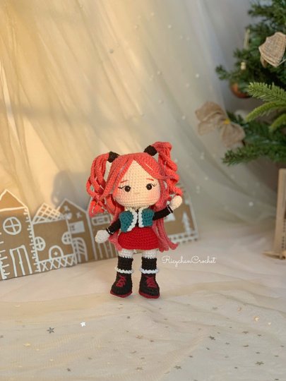 Doll Crochet pattern | Pink hair the Kpop girl Amigurumi | Kpop doll