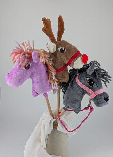 Mini Stick Horse Sewing Pattern: Pony, Unicorn, Reindeer (PDF)
