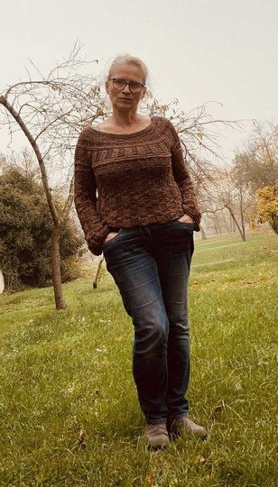 Kuscheliger, warmer Pullover/Slipover Souris, Häkelanleitung