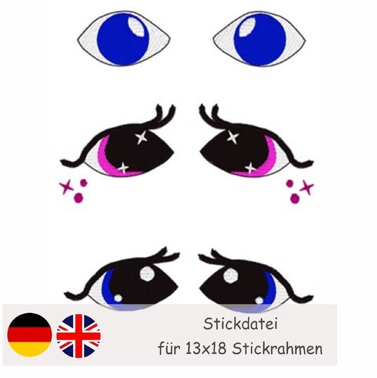 Reindeer, pony, unicorn – embroidery file for stick animals/hobby horse