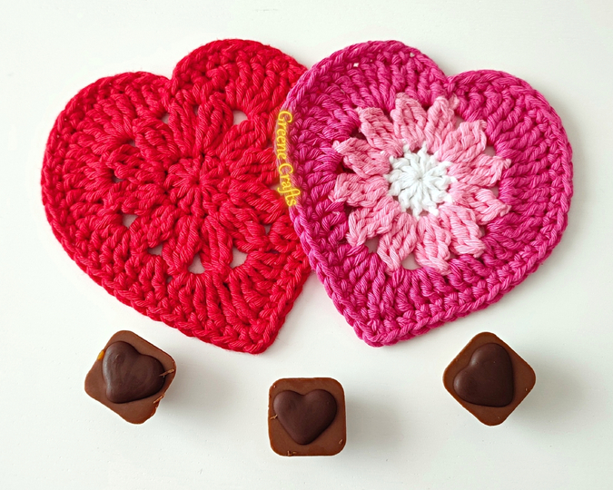 Floral Heart Garland - Crochet Pattern for Beginners