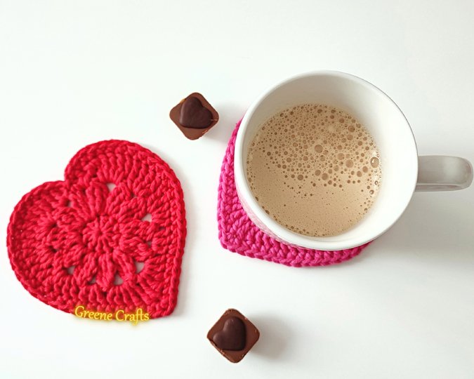 Floral Heart Garland for Valentine's Day - Crochet Pattern