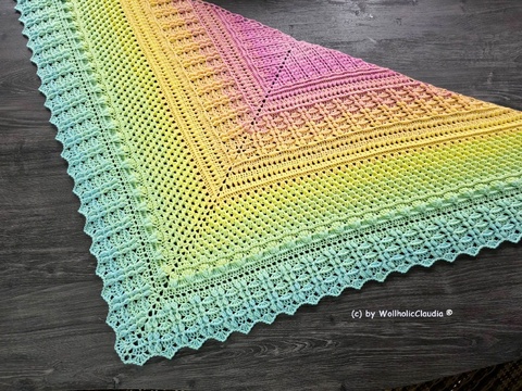 Häkelanleitung Tuch "Watteweich"