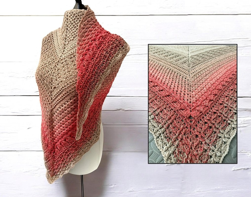 Häkelanleitung Tuch "Watteweich" - Bild 9