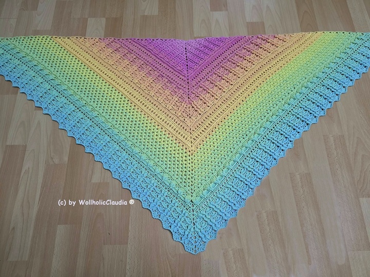 Häkelanleitung Tuch "Watteweich"