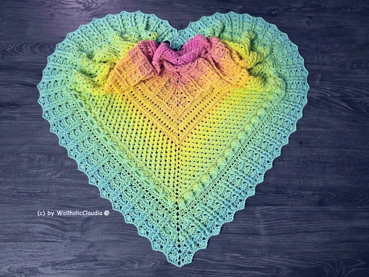 Häkelanleitung Tuch "Watteweich"