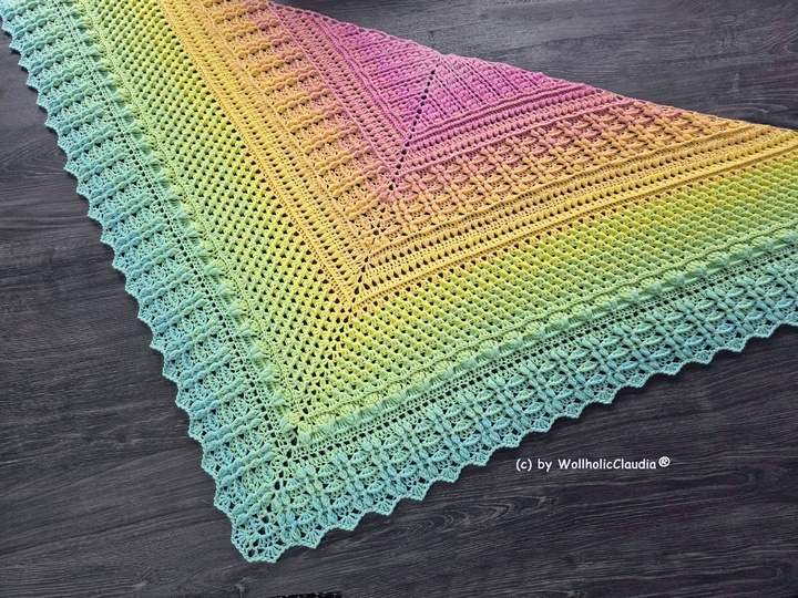 Häkelanleitung Tuch "Watteweich"