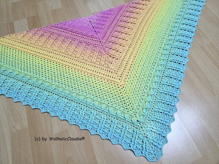 Häkelanleitung Tuch "Watteweich"