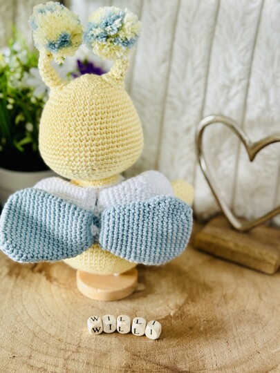 Schmetterling Willi, liebevolle Häkelanleitung Amigurumi (deutsch, PDF)