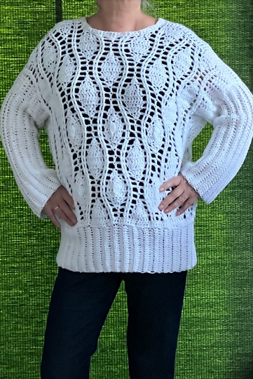 Ruck-Zuck-Pullover in drei Varianten - Häkelanleitung