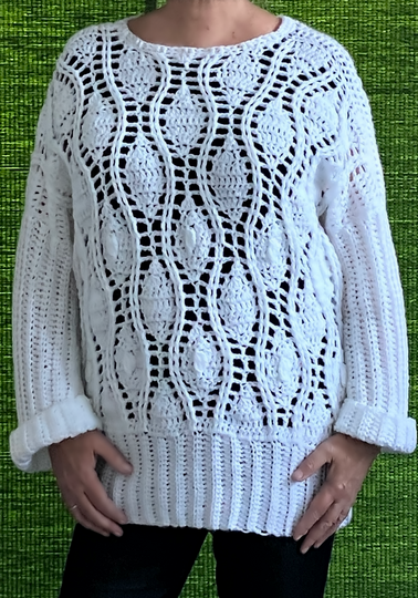 Ruck-Zuck-Pullover in drei Varianten - Häkelanleitung