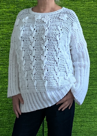 Ruck-Zuck-Pullover in drei Varianten - Häkelanleitung