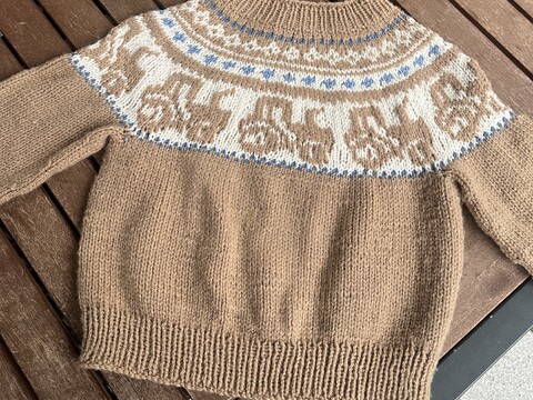 Kinderpullover mit Traktor * Strickanleitung * Gr. 1 - 4 Jahre * RVO