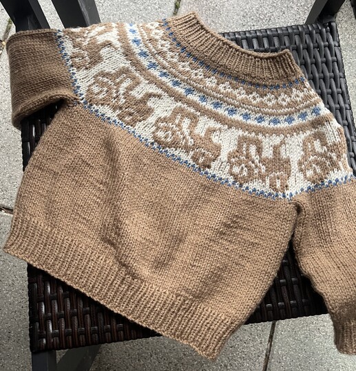 Kinderpullover mit Traktor * Strickanleitung * Gr. 1 - 4 Jahre * RVO