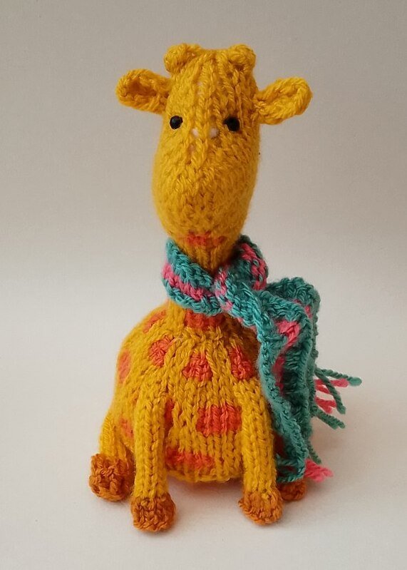 TeaCosyFolk's Giraffe in a Scarf Chocolate Orange Cosy Knitting Pattern - Image 5