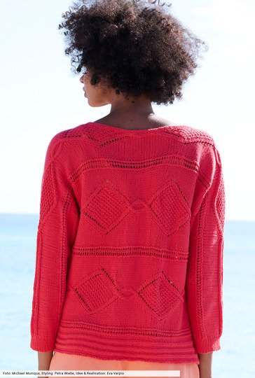 Quergestrickte Jacke