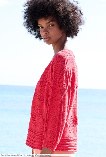 Quergestrickte Jacke