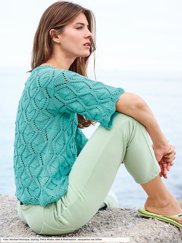 Shirt mit Rautenstrukturen