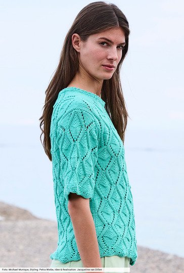 Shirt mit Rautenstrukturen