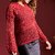 PULLI ESTHER, KAPUZENPULLOVER MIT LOCHMUSTER gestrickt