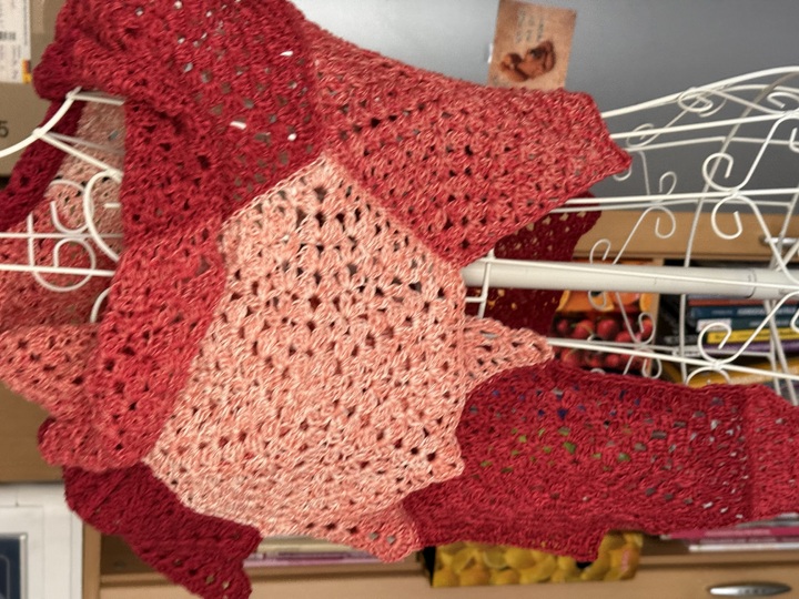 Hexagontuch Mari - gestrickt und gehäkelt