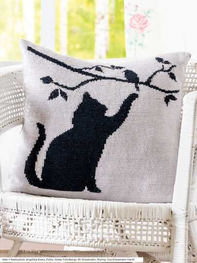Kissen mit Katze