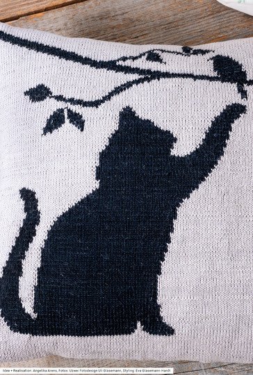 Kissen mit Katze