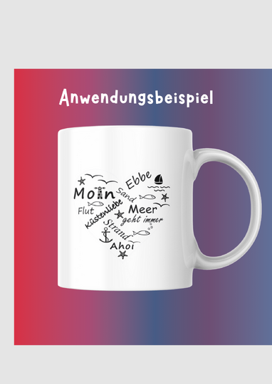 Plotterdatei maritimes Herz