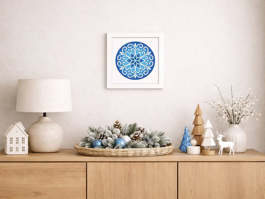 Mandalas zum Ausmalen – Schneeflocken – Malvorlagen - Crafts