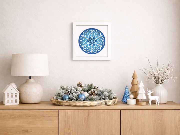 Mandalas zum Ausmalen – Schneeflocken – Malvorlagen