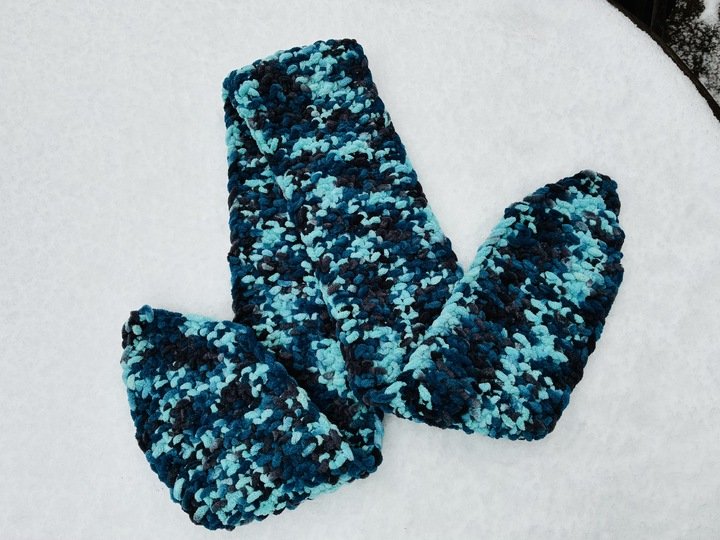 Strickanleitung Kuschelschal